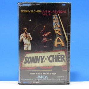 Sonny & Cher Live In Las Vegas Vol. 2 Cassette MCA 1973 New Sealed